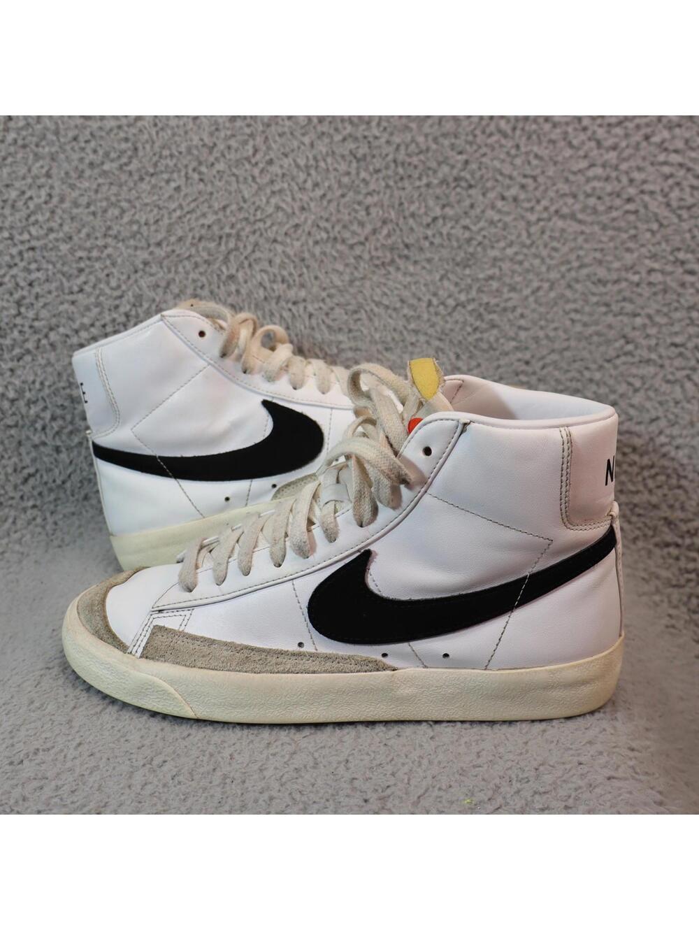 Nike Blazer Mid '77 CZ1055-100 Womens US 9 Shoes White / Blk
